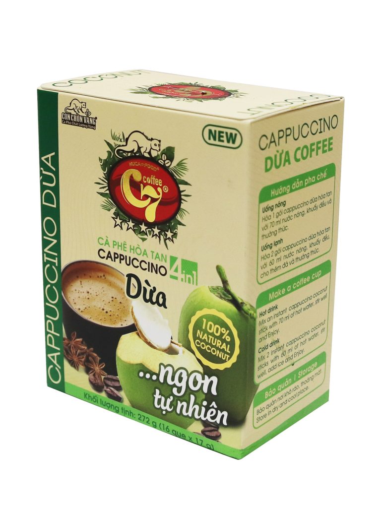 Cà Phê Dừa Hòa Tan 4in1 Cappuccino Food Co., Ltd