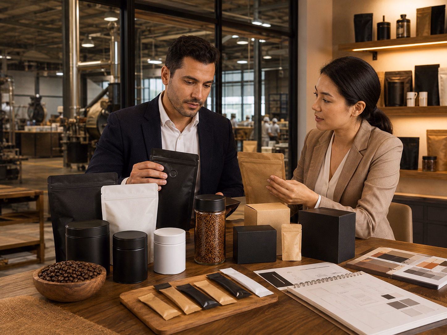 instant coffee sachets and 3 in 1 coffee products for oem production