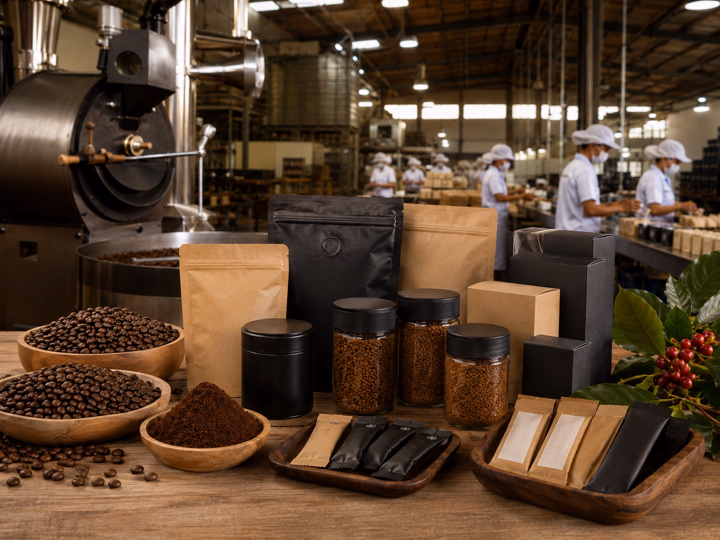 oem and private label coffee products manufactured in vietnam