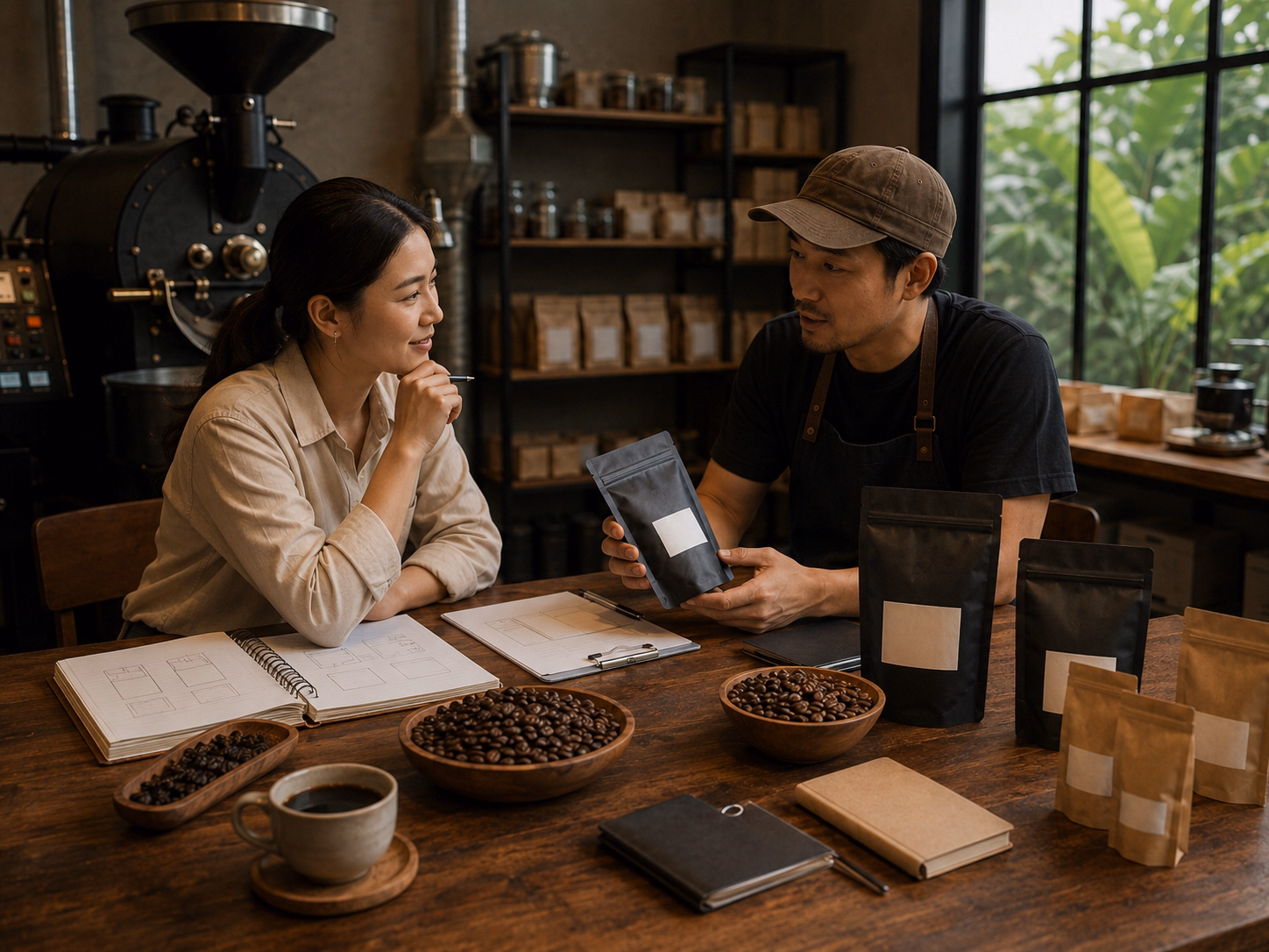 doanh nghiệp trao đổi moq với xưởng gia công cà phê